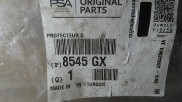 FIAT FIORINO CITROEN NEMO PEUGEOT BIPPER LIŠTA DVEŘE PRAVÁ PŘEDNÍ 8545GX