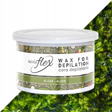 ItalWax Flex Algae wosk w puszce do depilacji NOGI