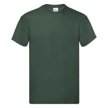 T-shirt męski okrągły dekolt Fruit of the Loom ORIG rozmiar L zieleń butel