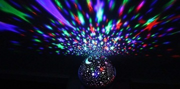 ЗВЕЗДНЫЙ СВЕТОДИОДНЫЙ ПРОЕКТОР ВРАЩАЮЩИХСЯ ЗВЕЗД + НОЧНАЯ ЛАМПА