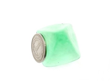 СТЕКЛЯННЫЕ ПИРАМИДЫ ОХЛАЖДАЮЩИЕ ЗЕЛЕНЫЕ КАМНИ ДЛЯ ВИСКИ НАПИТКОВ 6 ШТ.