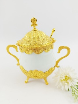 Сахарница ЗОЛОТАЯ Y191