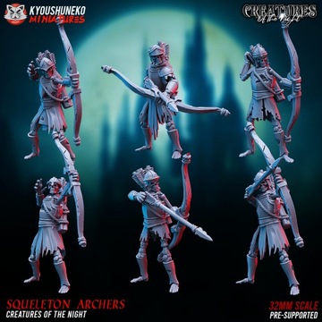 Squeleton Archers x5 Kyoushuneko Miniatures