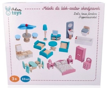 ADAM TOYS ДЕРЕВЯННАЯ МЕБЕЛЬ СКАНДИНАВСКАЯ МЕБЕЛЬ ДЛЯ КУКОЛ