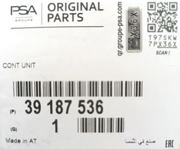 Модуль контроллера фар Insignia B после прикуривания - НОВЫЙ, оригинал GM