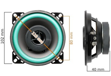 АВТОМОБИЛЬНЫЕ ДИНАМИКИ 10см 100мм ДЛЯ OPEL ASTRA G H COMBO D
