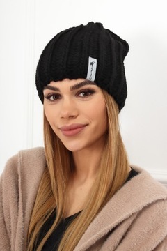 CZAPKA DAMSKA ZIMOWA NA ZIMĘ CIEPŁA WYGODNA GRUBA KOBIECA SPORTOWA KOL 2251