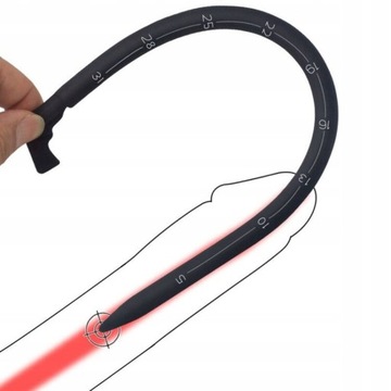 Dilator z linijką miarką silikonowy długi 12mm