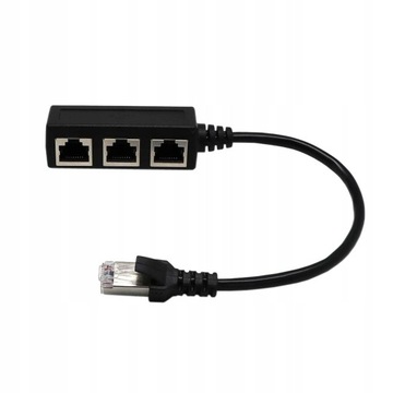 Rozdzielacz 1 do 3 gniazd LAN Gniazdo Ethernet Hub
