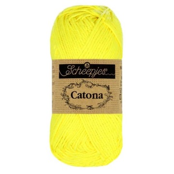 Włóczka Scheepjes Catona 601 / 50 g - intensywny ż