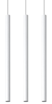 LAMPA Wisząca Listwa PASTELO 3 Białe Rury LED