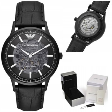 Emporio Armani Zegarek męski EMPORIO ARMANI SKELETON AUTOMATIC AR60042 (zi0