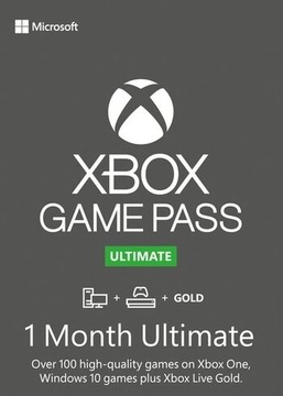 SUBSKRYPCJA XBOX GAME PASS ULTIMATE 1 MIESIĄC / 30 DNI XBOX PC KOD KLUCZ