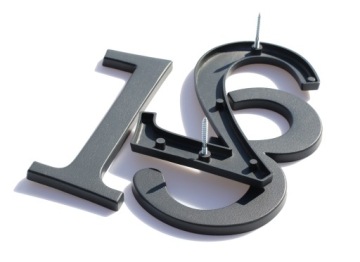 НОМЕР ДОМА, ЦИФРЫ ДЛЯ ДОМА, БУКВЫ графит 0