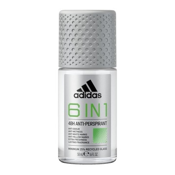 Adidas 6 w 1 antyperspirant w kulce 48H męski deo roll-on 50 ml