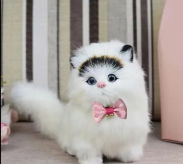 Realistyczny pluszowy kot, zabawki symulacja dwik