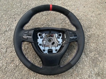 BMW F10 F11 F01 F07 F06 Kierownica Alcantara + Skóra NA NOWO OBSZYTA