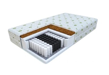 WYGODNY DWUSTRONNY Materac sprężynowy kieszonkowy 100x200x 22cm H3 H4 KOKOS