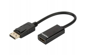 Adapter Digitus AK-340400-001-S DisplayPort - HDMI 0,15 m czarny