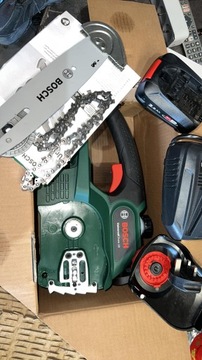 Универсальная цепная аккумуляторная пила BOSCH 18 В+2,0 Ач