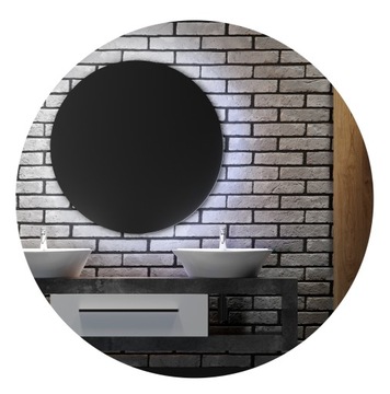 Lustro łazienkowe LED COB Neon okrągłe fi 80 IP67