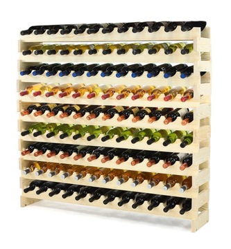 Regał na wino MODUŁOWY RW10 drewno 12x09 półka