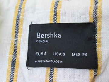 Bershka letni żakiet narzutka len wiskoza S M 36 38 j NOWA