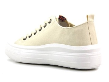 КРОССОВКИ ЖЕНСКИЕ LEE COOPER 1626L БЕЖЕВЫЕ НА ПЛАТФОРМЕ