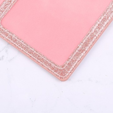 Funda de cuero PU con lentejuelas brillantes para