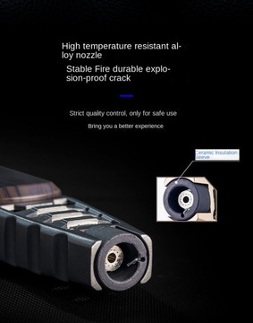 Мощный регулируемый металлический ветрозащитный пистолет-распылитель