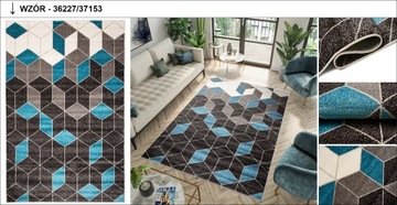MIĘCIUTKI MODNY DYWAN 160x230 RÓŻNE WZORY SOFT