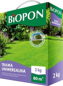TRAWA uniwersalna NASIONA wolno rosnąca 2kg BIOPON
