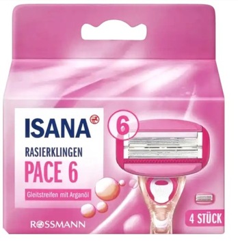 Isana 6 - картриджи для бритв женские - 4 шт.