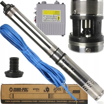POMPA GŁĘBINOWA 4QJD 0,75kW + CONTROL BOX M79914MAR-POL