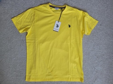 Koszulka US POLO ASSN basic tshirt ŻÓŁTY Nowość