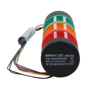 Колонка сигнальная HBJD-55A-D/3/RYG/24V-220VAC