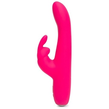 Вибратор Happy Rabbit Slimline Curve Rabbit, розовый
