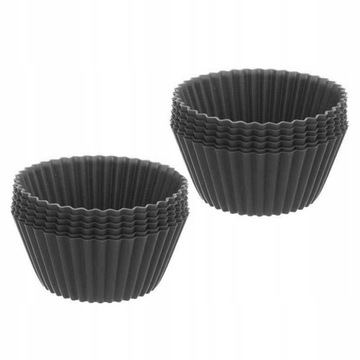 FOREMKI SILIKONOWE DO BABECZEK MUFFINEK 12SZT 1893