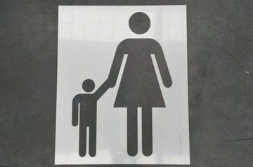 Прочная картина ШАБЛОН Мать и дитя ПАРКОВКА