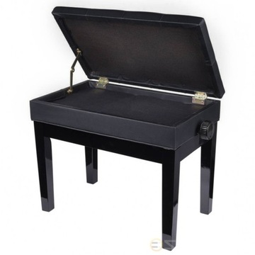 ŁAWA DO PIANINA FORTEPIANU REGULOWANA Ze Schowkiem
