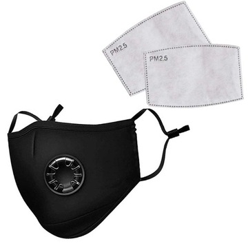 Maska Antysmogowa FFP2 N95 PM2.5 z 2 Filtrami