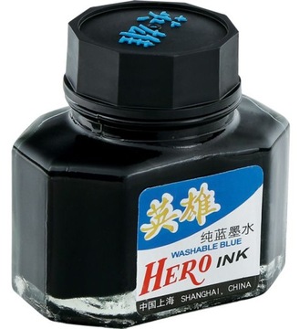 ATRAMENT DO PIÓR WIECZNYCH NIEBIESKI HERO 50ML BUTELKA