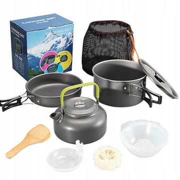 Outdoor Camping Portable Foldable Pot Cooking Set