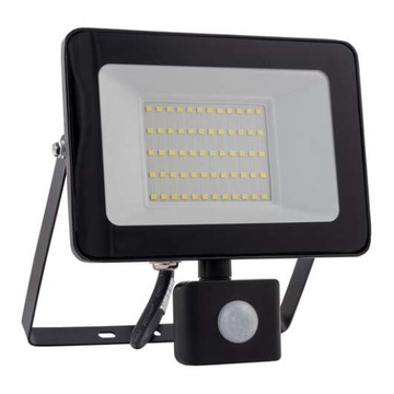 NAŚWIETLACZ LED 50W Z CZUJNIKIEM RUCHU CZARNY