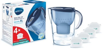 BRITA MARELLA XL DZBANEK FILTR DO WODY + 4 WKLADY