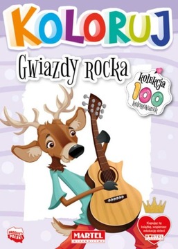 Kolekcja 100 - KOLORUJ - GWIAZDY ROCKA kolorowanka