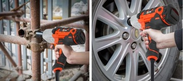 ЭЛЕКТРИЧЕСКИЙ УДАРНЫЙ КЛЮЧ 1/2 750 Нм АВТОМОБИЛЬНЫЕ КОЛЕСА 650 ВТ + УДАРНЫЕ ГОЛОВКИ