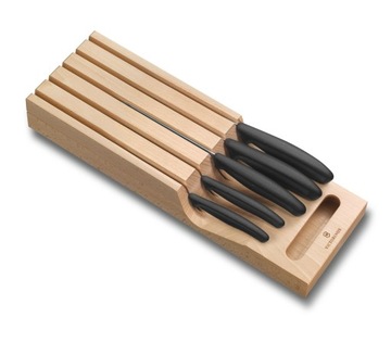 Victorinox Zestaw kuchenny, 5 noży, blok drewniany