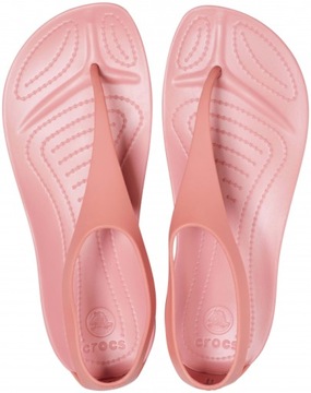 JAPONKI DAMSKIE CROCS SEXI FLIP KLAPKI RÓŻOWE R.35