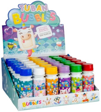 TUBAN Жидкость для мыльных пузырей с кружком 3 х 60мл | 180 мл